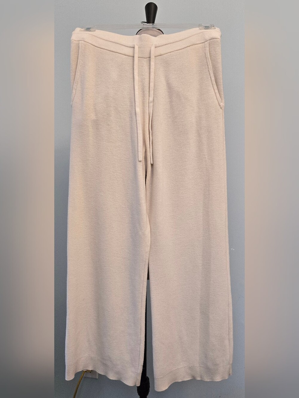 Vinyard Vines sweater pants 27" inseam wide leg cream sz M